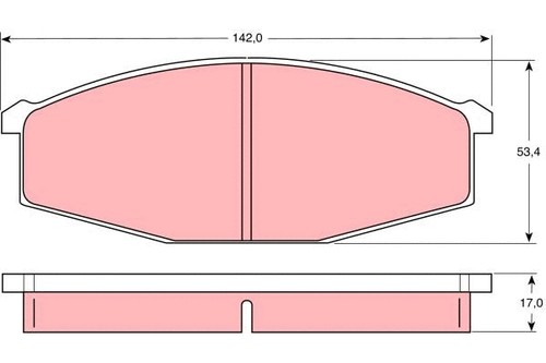 Front brake pad set disc - disc,