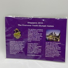 The Singapore 2010 Youth Olympic Games Pin Badge Unused Original Packaging