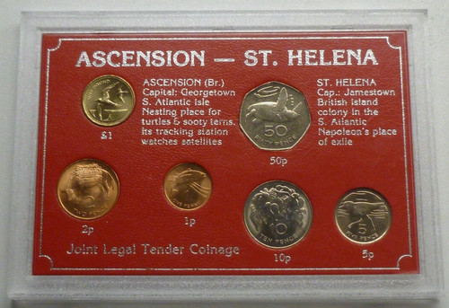 Ascension helena 6 coin - st.,