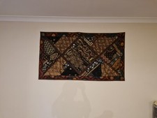 Large Antique Vintage Eastern wall hanging tapestry rug Rare Find HAND Made