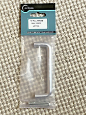 8x Pull Bar Handle 'D' Shaped Bolt Through Satin Aluminium J31130 11cm (8 Pack)