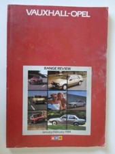 VAUXHALL OPEL orig 1984 UK Mkt Prestige Brochure  Nova Manta Senator Monza Astra