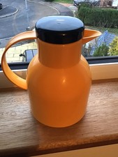 Vintage Emsa Samba Vacuum Jug/Thermos/Flask / mustard & black Made In Germany