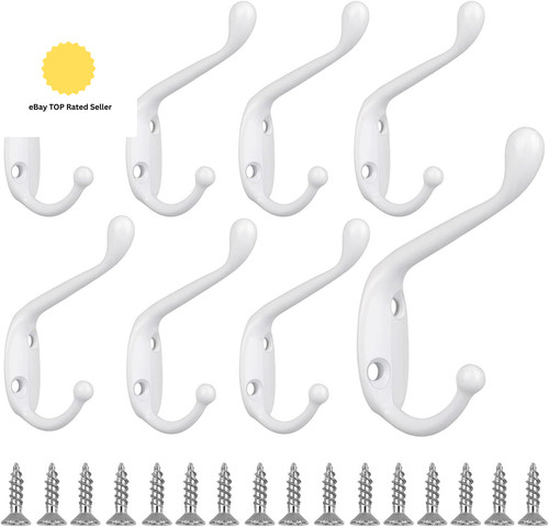 White coat hooks pcs metal - hooks,,