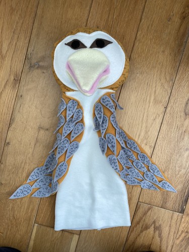 Custom made barn owl - owl, puppet