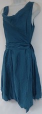 Monsoon Teal Dress UK16 Draped
