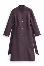Zara Burgundy Long Coat with