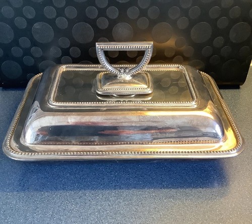Antique silver plated tureen - antique,