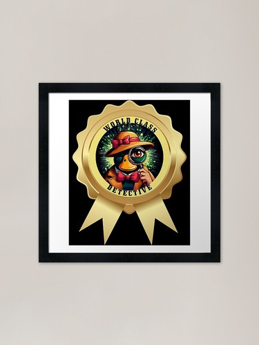 World class detective badge - world,