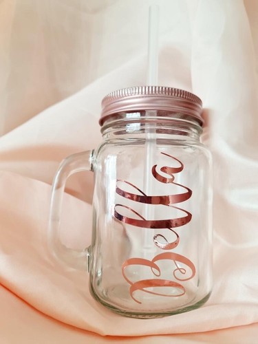 Personalised glass mason