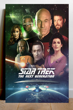 Star Trek The Next Generation 24x36 inch poster | Patrick Stewart | TV Show Memo