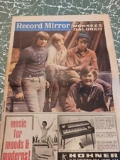 Vintage RECORD MIRROR Magazine 4th FEBRUARY 1967 Monkees Kinks The Move Elvis 
