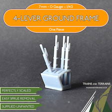 4-Lever Ground Frame - 0 Gauge 1/43 - O Gauge Model Railway British Railways 7mm