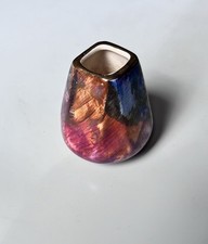 Oldcourt Ware Vintage Handpainted Lustre Miniature Vase - Made In England 7cm