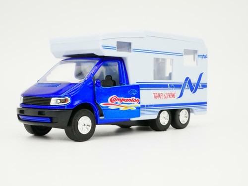 Wheel blue summer camper - 6-wheel,