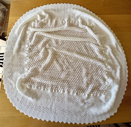 Shawl for baby white large - shawl, baby,
