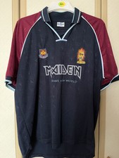 Iron maiden vintage a brave New World West Ham football shirt xl No 7
