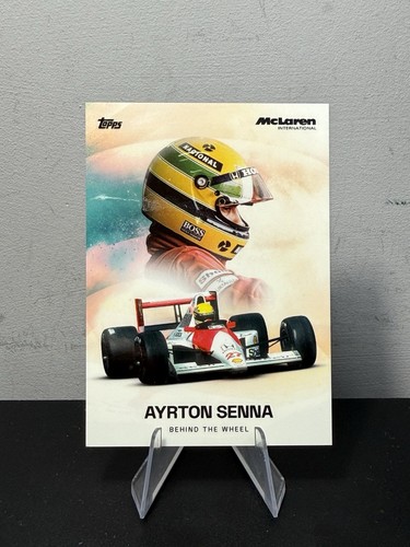 Topps mclaren racing ayrton - mclaren,