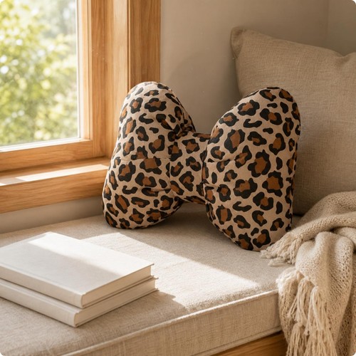 Bowknot pillow leopard - 3d,