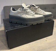 Puma Fenty Pointy Creeper Patent  Women’s Size 4 Grey/Cream Rihanna Macys