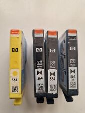 HP 564 Genuine Photo Black X 2, Photo Black XL X 1 Yellow X 1 - 4 Ink Cartrdiges
