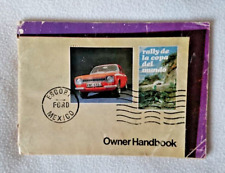 FORD ESCORT MEXICO Mark 1 OWNER HANDBOOK 1970