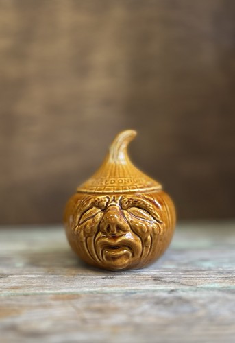 Vintage glazed crying pickled - vintage,