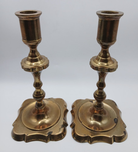Vintage brass candlesticks - vintage,