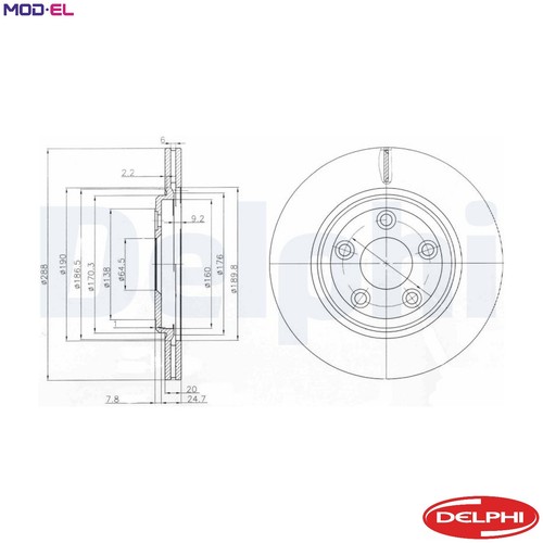 Brake disc bg3512 for - brake,