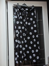 LADIES "BONMARCHE" BLACK /WHITE SMUDGY SPOTTED LONG SKIRT  SIZE 20 BNWT