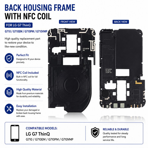 Back housing frame with - back,