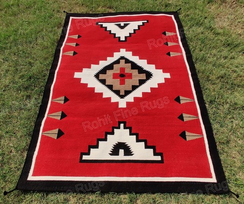Handwoven wool navajo - wool,
