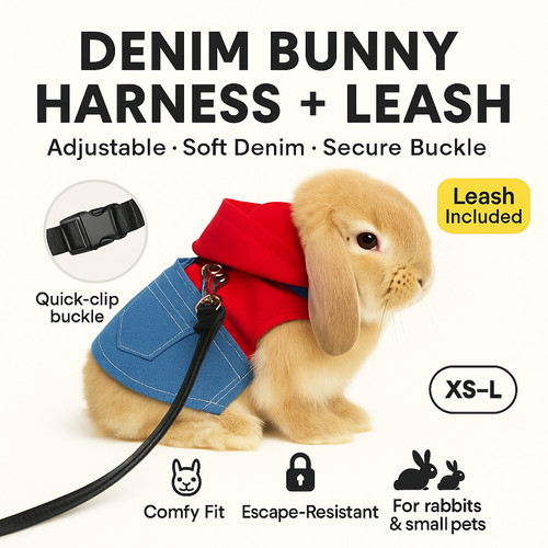 Rabbit harness leash bunny - rabbit,