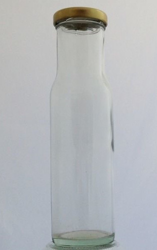 Round glass bottles sauces - bottles,