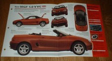 1996 Rover MGF VVC Spec Sheet
