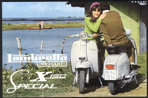 Modern postcard lambretta - postcard:,