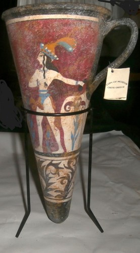 Ancient minoan vase prince - ancient,