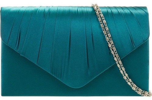 Teal clutch bag ladies - teal,