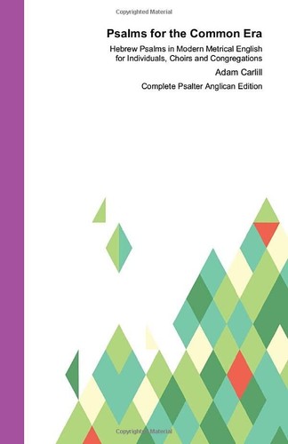Psalms for the common era - for,