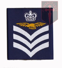 Pair of Official Flight Sergeant Aircrew Royal Air Force Rank Slides  RAF ( NEW