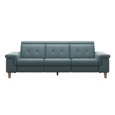 Stressless® Anna 3-Seater Sofa with 2 Power Seats Paloma Teal Blue RRP £9089