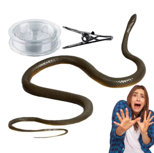 Fake rubber snake - fake,