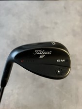 Left Hand Titleist Vokey SM6 Black Lob Wedge, 58 Degree, Wedge Flex Steel Shaft