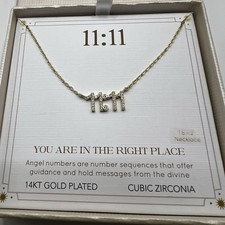 Isabella M Necklace 11:11 14kt