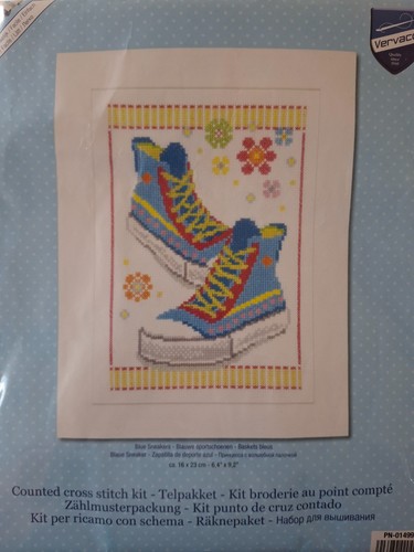 Cross stitch kit - kit, blue