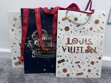 LV Louis Vuitton Gift Bags Set of 3 Luxury Christmas Gifting