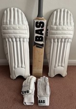 BAS Exploder Cricket Bat, Pads