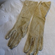 Vintage Gold Evening Gloves