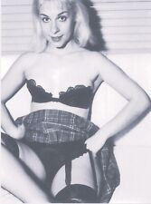 Mature Blonde In Black Nylons, Black Lingerie, Plaid Skirt, Raised Skirt Pose 54