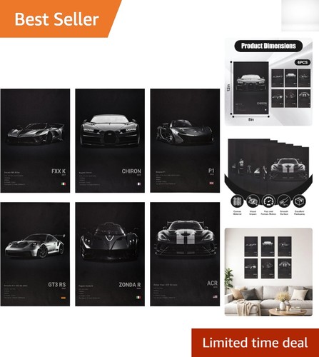 Modern black racing supercar - modern,